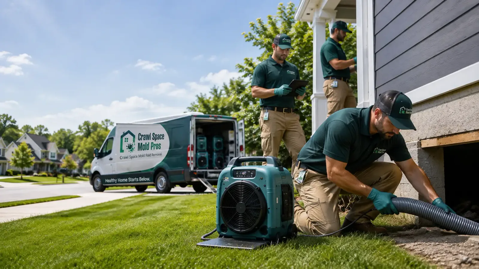 Crawl Space Mold Removal in Reeseville, WI